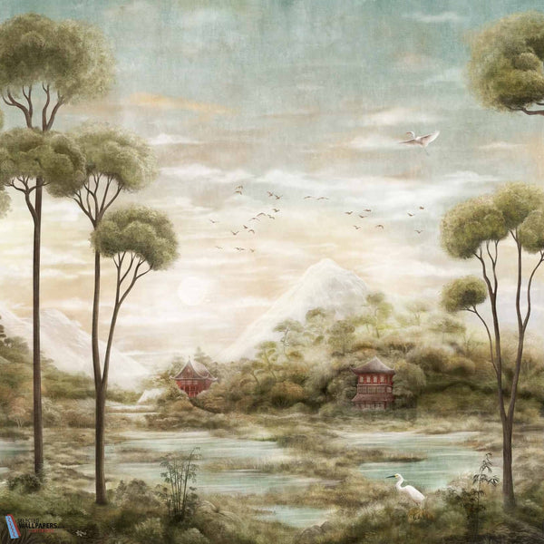 Xi Hu Lake-Coordonne-wallpaper-Jade-Non Woven-Selected Wallpapers