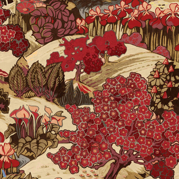 Yu Garden-Coordonne-behang-tapete-wallpaper-Ruby-Non Woven-Selected-Wallpapers-Interiors