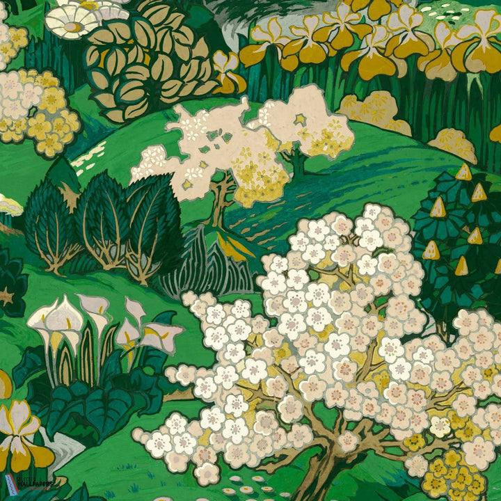 Yu Garden-Coordonne-behang-tapete-wallpaper-Emerald-Non Woven-Selected-Wallpapers-Interiors