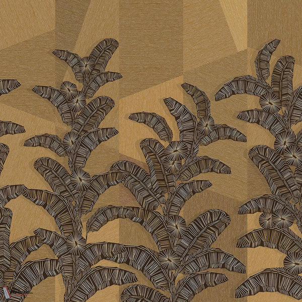 Yucatan wallpaper-Masureel-Straw-Paneel A-Selected-Wallpapers-Interiors