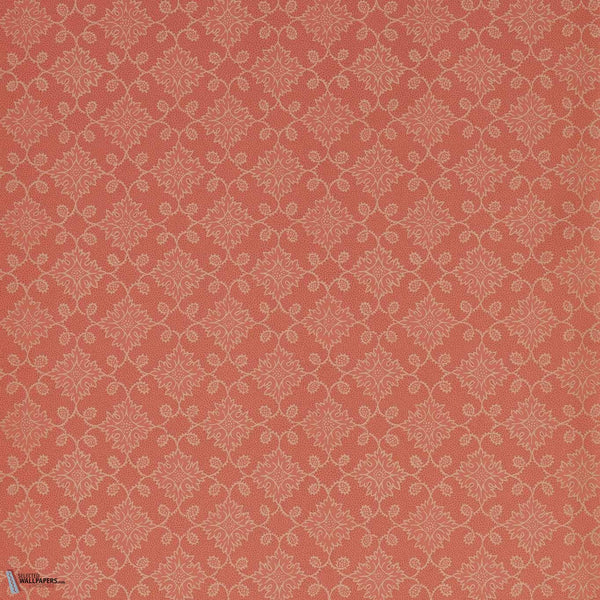 Floral Tracery wallpaper-Zoffany-Deep salmon-Roll-Selected Wallpapers-Interiors