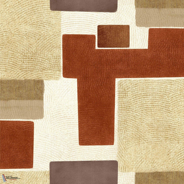 Zacatecas wallpaper-Coordonne-Terracotta-Roll-Selected Wallpapers-Interiors