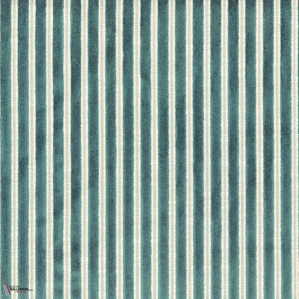 Zebu stof-Casamance-fabric-Bleu Lagon-Meter (M1)-Selected-Wallpapers-Interiors