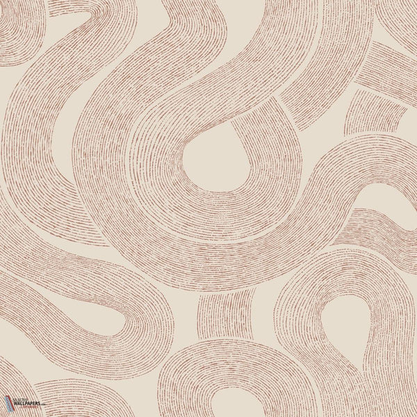 Zen wallpaper-Sandberg-Terracotta-Roll-Selected Wallpapers-Interiors