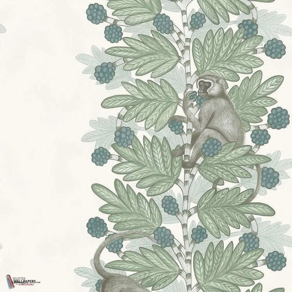 Acacia behang in Duck Egg & Print Room Blue van Cole & Son