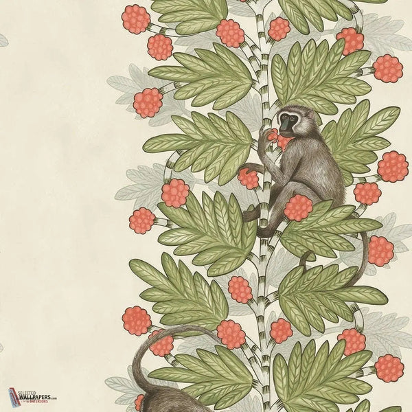 Acacia behang in Olive & Coral van Cole & Son