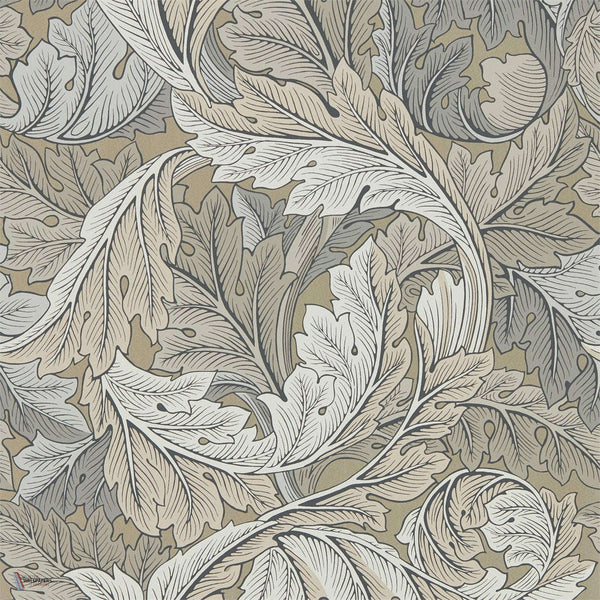 Acanthus wallpaper in Manilla/Stone van Morris & Co