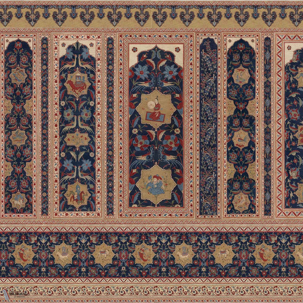 Aleppo Blue Tapete von Iksel — Original, Detail