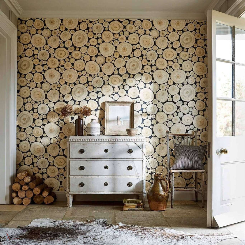 Alnwick Logs papier peint de Sanderson