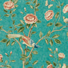 Andhara behang in Teal/Tumeric van Sanderson