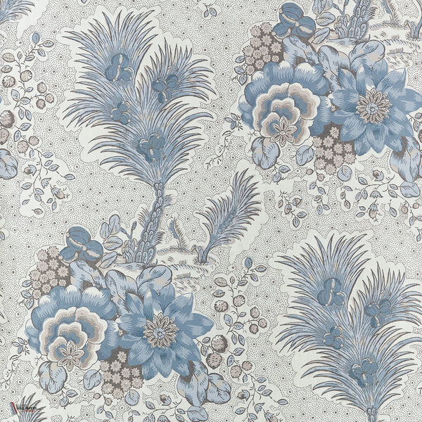 Drexel Hill behang in Spa Blue van Anna French