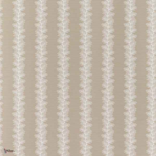 French Stripe wallpaper in Beige by Anna French