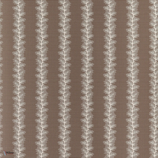 French Stripe behang in Brown van Anna French