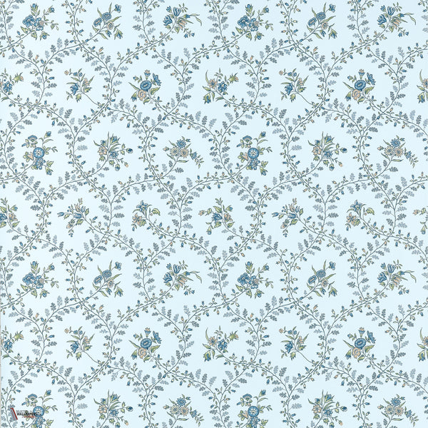 Juliette Trail behang in Spa Blue van Anna French