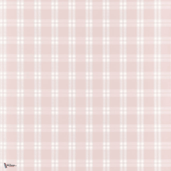 Payton Check wallpaper in Blush by Anna French