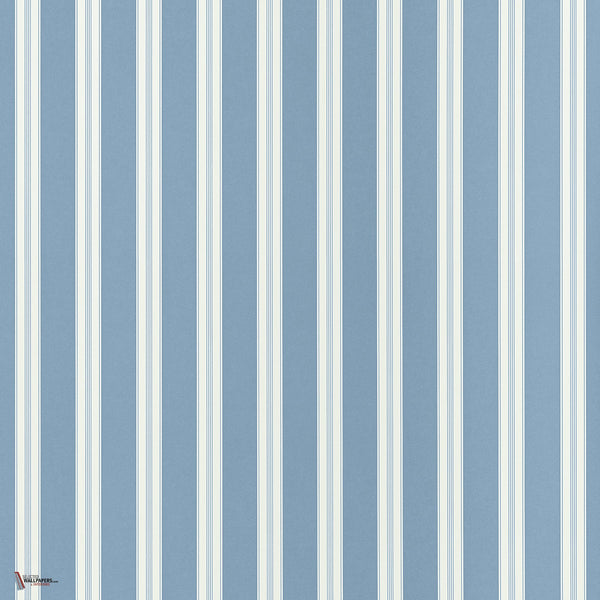 Payton Stripe Tapete in Blue von Anna French