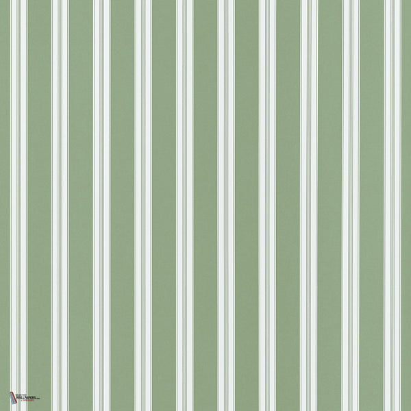Payton Stripe Tapete in Green von Anna French