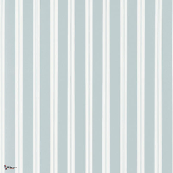 Payton Stripe Tapete in Spa Blue von Anna French