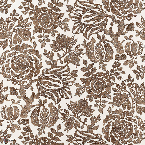 Sigourney Tapete in Brown von Anna French