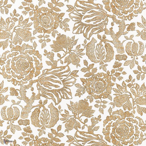 Sigourney Tapete in Gold von Anna French