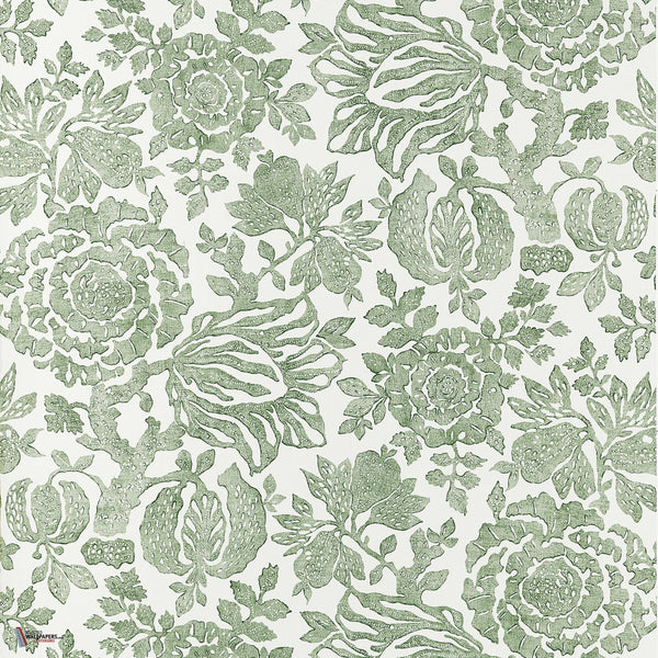 Sigourney Tapete in Green von Anna French