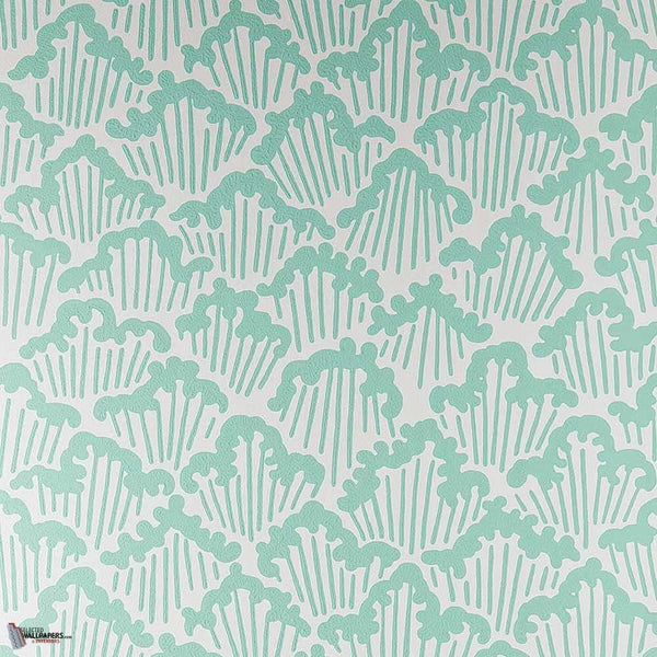 Aranami behang in Pavilion Green van Farrow & Ball