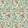 Arbutus wallpaper in Blue/Pink van Morris & Co