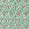 Arbutus wallpaper in Thyme/Coral van Morris & Co