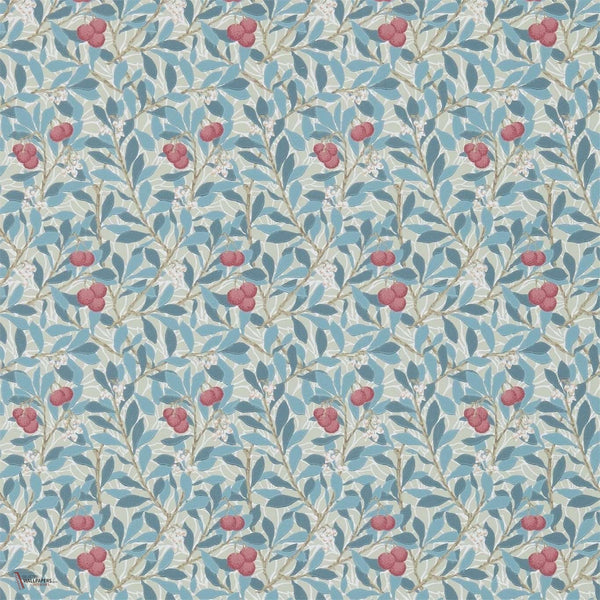 Arbutus wallpaper in Woad/Russet van Morris & Co