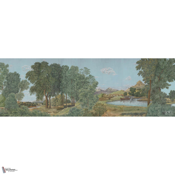 Arcadian Promenade wallpaper in Multicolor by Iksel