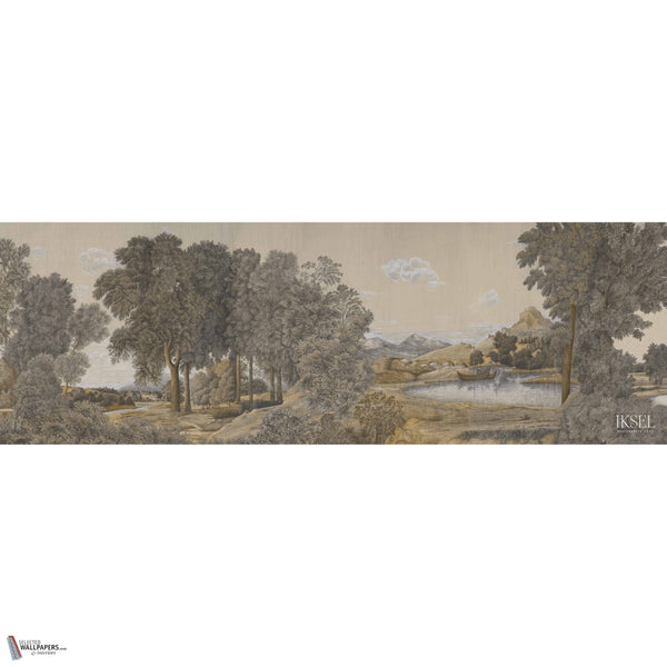 Arcadian Promenade wallpaper in Sepia Tones by Iksel