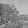 Arcadian Promenade wallpaper by Iksel — Grey Tones, detail