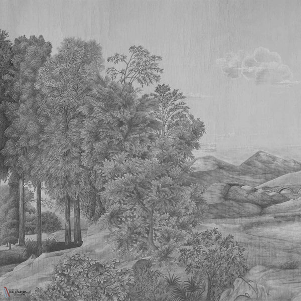 Arcadian Promenade wallpaper by Iksel — Grey Tones, detail