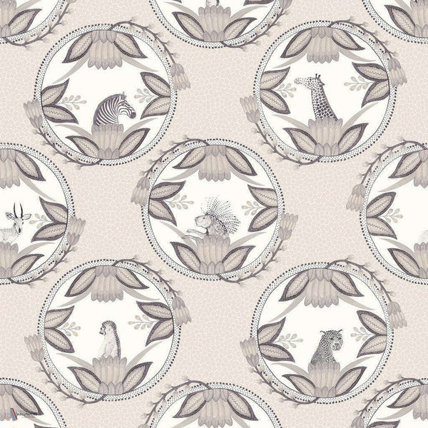 Ardmore Cameos behang in Grey van Cole & Son