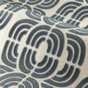 Ares behang in Anthracite Craie van Casamance