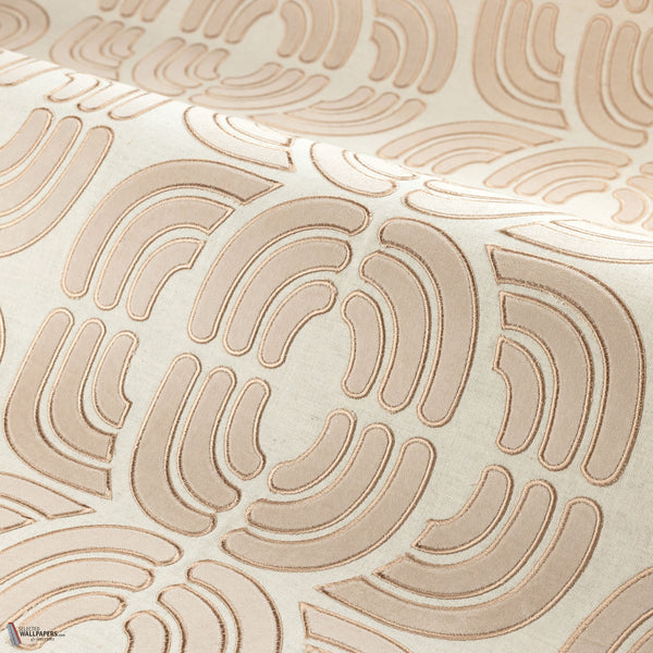 Ares behang in Beige Craie van Casamance