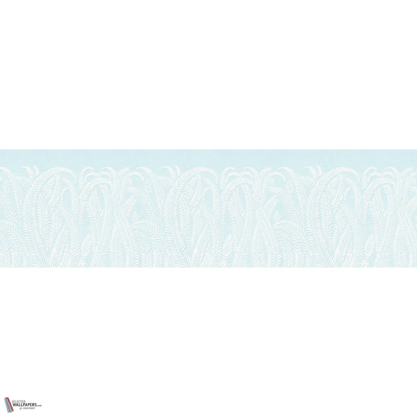 Art Deco Fern wallpaper in Ice Blue by Iksel