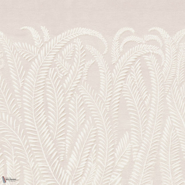 Art Deco Fern wallpaper by Iksel — Seashell Pink, detail