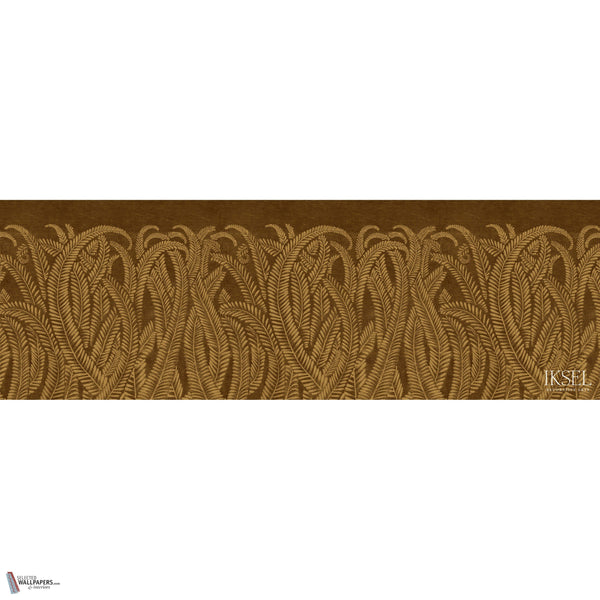 Art Deco Golden Fern wallpaper in Golden Brown by Iksel