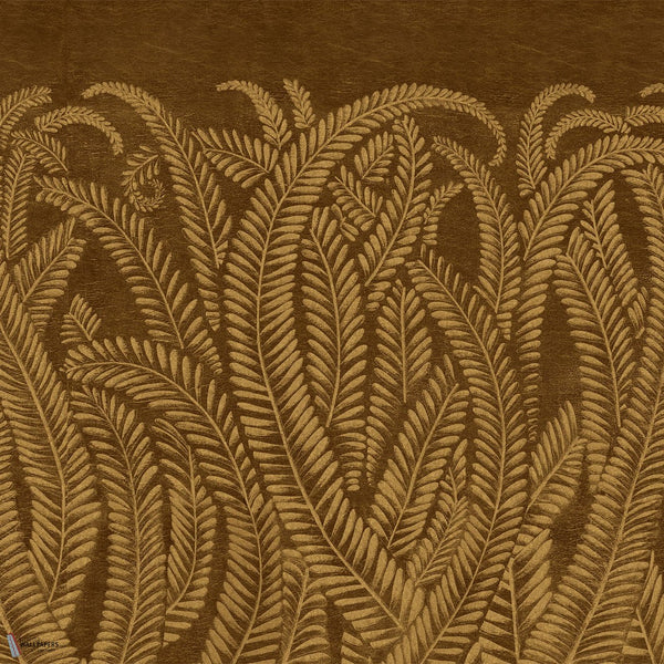 Art Deco Golden Fern wallpaper by Iksel — Golden Brown, detail