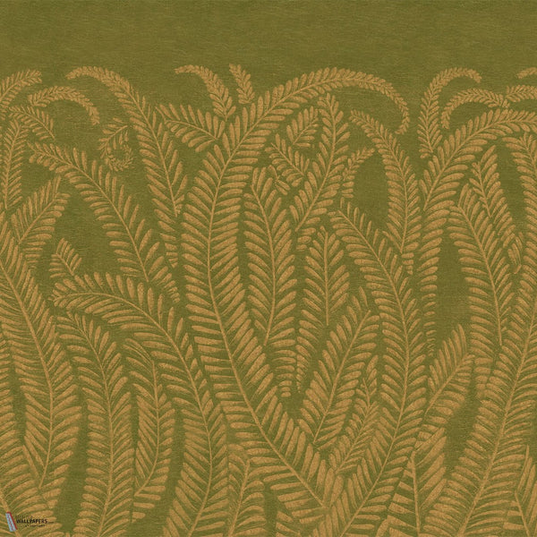 Art Deco Golden Fern wallpaper by Iksel — Golden Green, detail