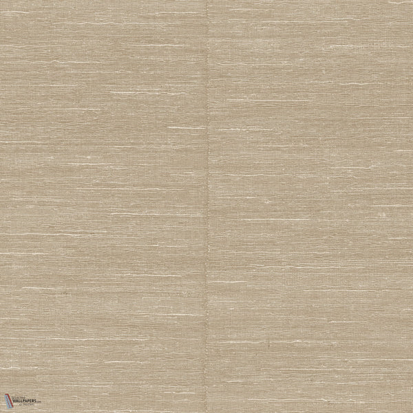 Selvage behang in Taupe van Arte