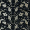 Astoria behang in Jet van 1838 wallcoverings