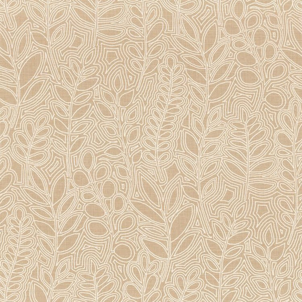 Astragale wallpaper in Sable by Casamance