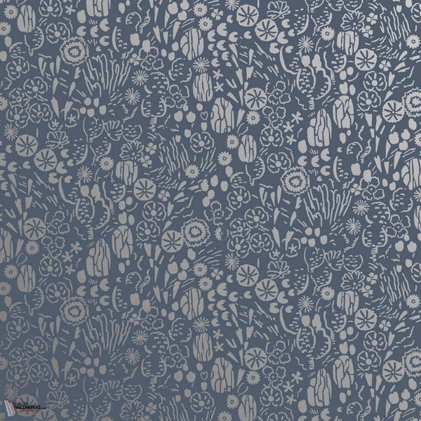 Atacama wallpaper in Blue van Farrow & Ball