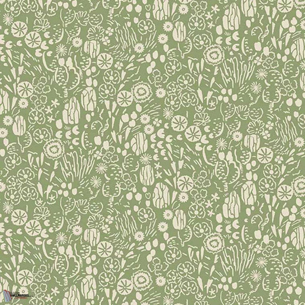 Atacama wallpaper in Green van Farrow & Ball