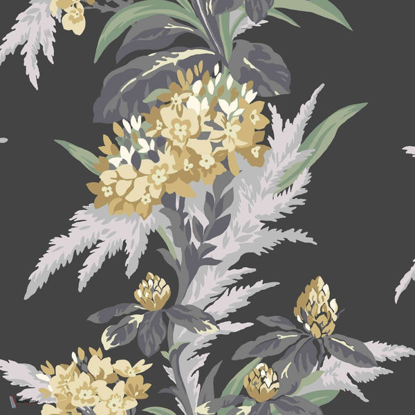 Aurora wallpaper in Jet van 1838 wallcoverings