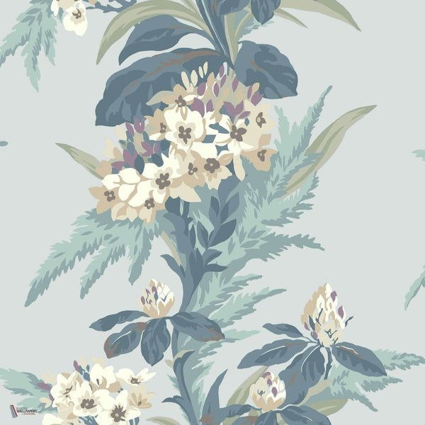 Aurora wallpaper in Seafoam van 1838 wallcoverings
