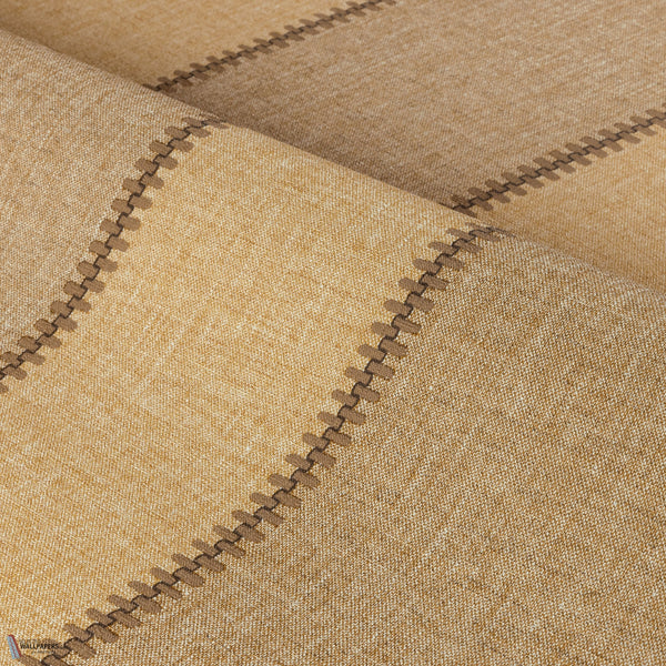 Azur behang in Miel Vanille van Casamance
