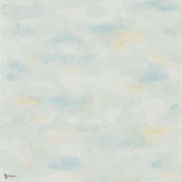 Bamburgh Sky wallpaper in Blue van Sanderson